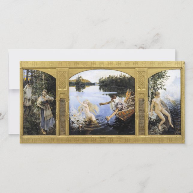 Cartão De Agradecimento Akseli Gallen-Kallela - Mito Aino (Frente)