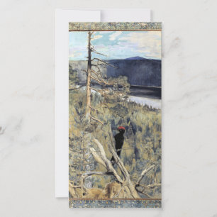 Cartão De Agradecimento Akseli Gallen-Kallela - Pica-Pau Negro Excelente