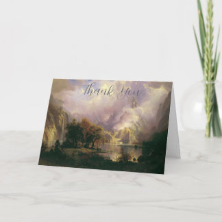 Cartão De Agradecimento Albert Bierstadt "Rocky Mountain Landscape" 1870