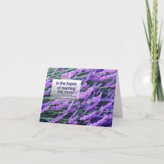 Cartão De Agradecimento Albert Schweitzer Citação Inspiracional "Flores" (Frente)