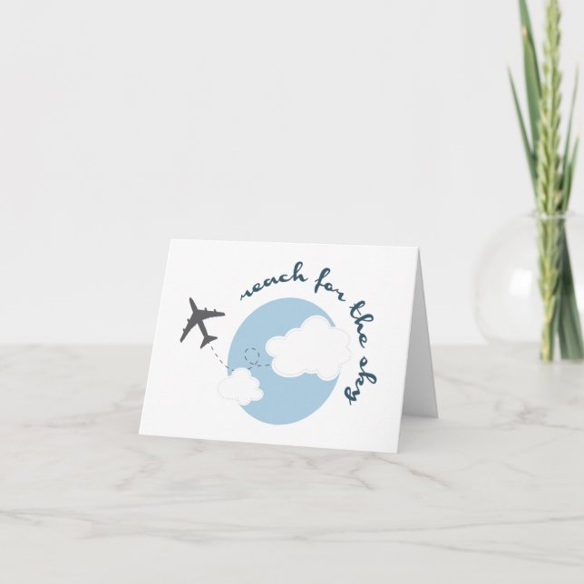 Cartão De Agradecimento Alcance O Céu (Frente)