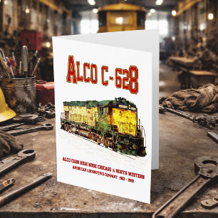 Cartão De Agradecimento Alco C-628 aka Alco Century 628 Locomotiva Diesel