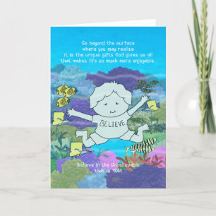 Cartão De Agradecimento Além da superfície