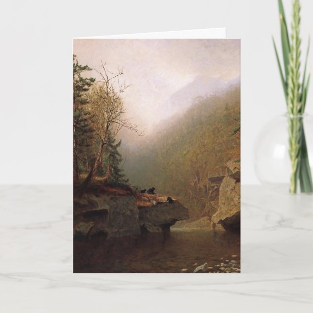 Cartão De Agradecimento Alexander Helwig Wyant, Três Ursos (Frente)