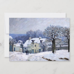 Cartão De Agradecimento Alfred Sisley - Place Chenil em Marly, Efeito de N