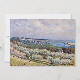 Cartão De Agradecimento Alfred Sisley - Terraço em Saint-Germain, Primaver