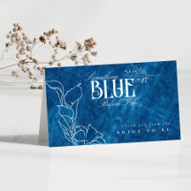 Algo Azul Antes de Eu Fazer Floral Obrigado