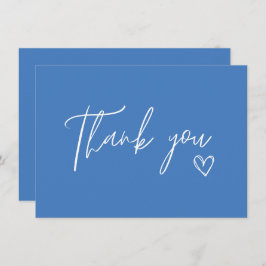 Cartão De Agradecimento Algo azul antes que eu faça chá de panela azul