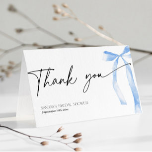 Cartão De Agradecimento Algo sobre o Bridal do Casando Arco Azul