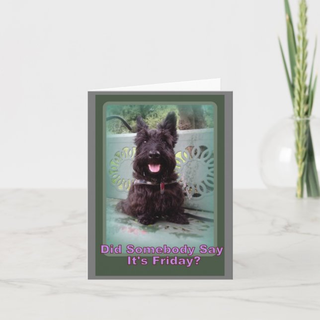 Cartão De Agradecimento Alguém Disse Sexta? (Frente)