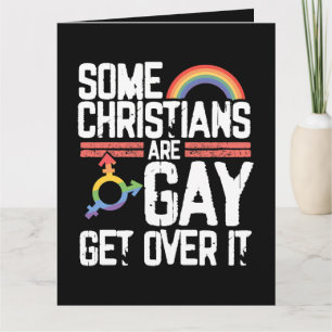 Cartão De Agradecimento Alguns Cristãos São Gays, Supere Isso