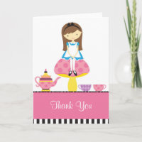 Alice in Wonderland Note Card