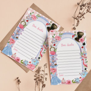 Cartão De Agradecimento Alice no País das Maravilhas da Cápsula