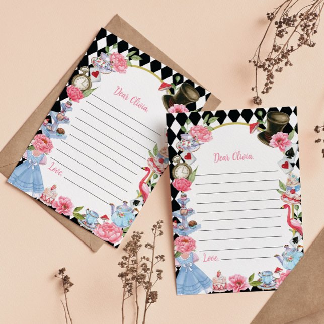 Cartão De Agradecimento Alice no País das Maravilhas da Cápsula (Criador carregado)