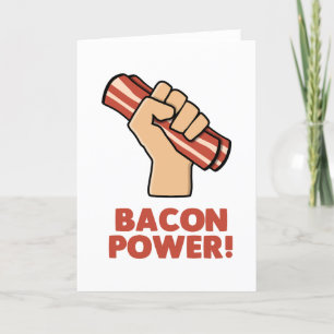 Cartão De Agradecimento Alimentação de bacon