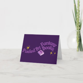 Cartão De Agradecimento Alimentado Por Livros de Fantasia