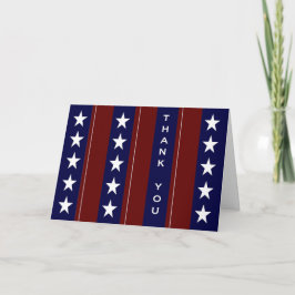 Cartão De Agradecimento All American Thank You! - Stars & Stripes