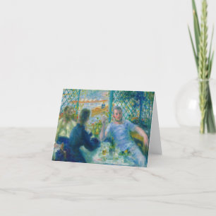 Cartão De Agradecimento Almoço no restaurante Fournaise por Renoir