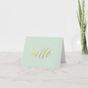 Cartão De Agradecimento Alô Notecard