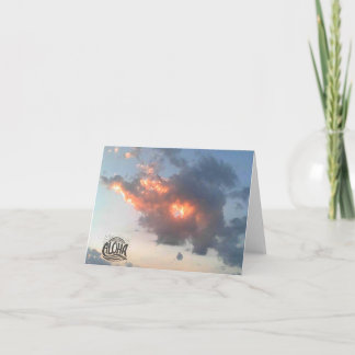 Cartão De Agradecimento Aloha Sunset Blank Greeting Card
