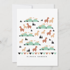 Cartão De Agradecimento Alpaca Primavera Garden T-Shirt
