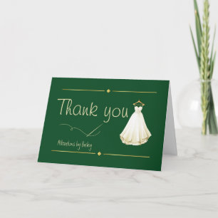 Cartão De Agradecimento Alterações de Costura de Casamento Personalizáveis