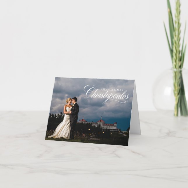 Cartão De Agradecimento Amanda and Max Thank You cards (Frente)