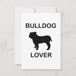 Cartão De Agradecimento amante de buldogue