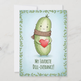 Cartão De Agradecimento Amante de Pepino Legal Aceita com Humor presente e