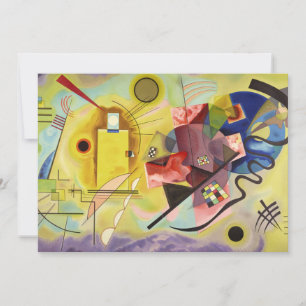 Cartão De Agradecimento Amarelo-Vermelho-Azul por Wassily Kandinsky
