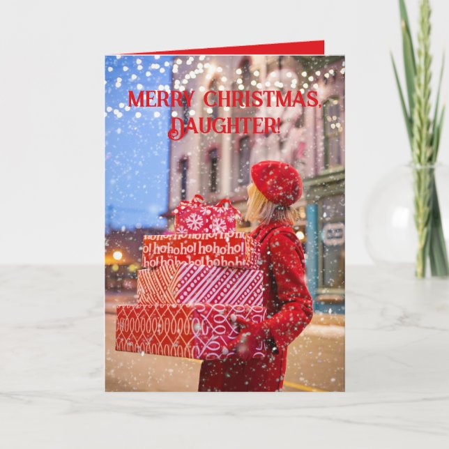 CARTÃO DE AGRADECIMENTO AMAZING DAUGHTER CHRISTMAS CARD (Frente)