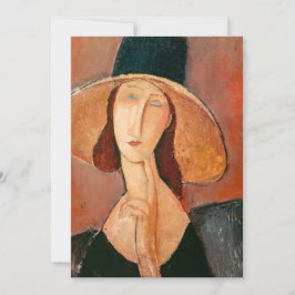 Cartão De Agradecimento Amedeo Modigliani - Jeanne Hebuterne em Grande Cha