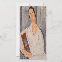 Cartão De Agradecimento Amedeo Modigliani - Madame Hanka Zborowska Lening