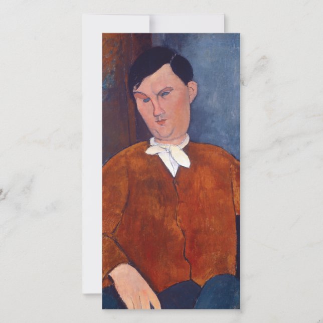 Cartão De Agradecimento Amedeo Modigliani - Monsieur Deleu (Frente)