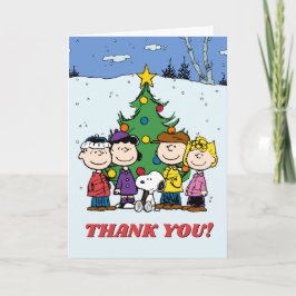 Cartão De Agradecimento Amendoins | Aniversário de inverno Obrigado