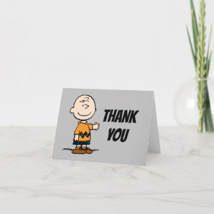 Cartão De Agradecimento Amendoins   Charlie Brown