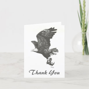 Cartão De Agradecimento American Bald Eagle Thank You Card