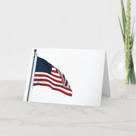 Cartão De Agradecimento American Flag 2371