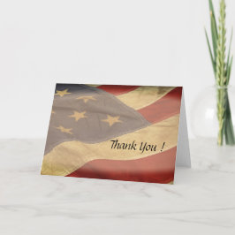 Cartão De Agradecimento American Flag Blank Thank You Cards