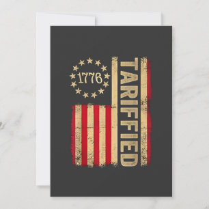 Cartão De Agradecimento American Flag USA 1776 American Tarrifs