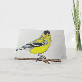 Cartão De Agradecimento American Goldfinch