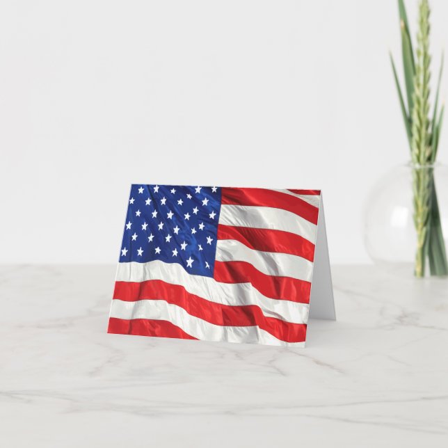 Cartão De Agradecimento American Theme Thank You Cards (Frente)