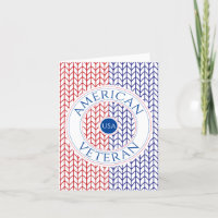 AMERICAN VETERAN "Obrigado" Notecard