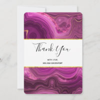 Ametista Roxo E Agato Abstrato Dourado Obrigado