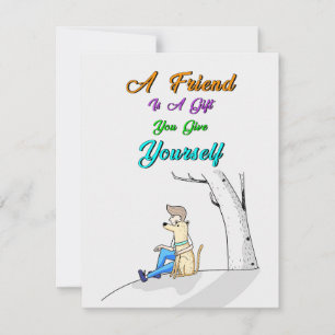 Cartão De Agradecimento Amigo É Um Presente Que Você Se Dá A Mim Próprio C
