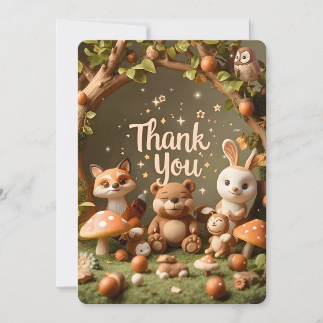 Cartão de Agradecimento Amigos da Floresta – Anima (Frente)