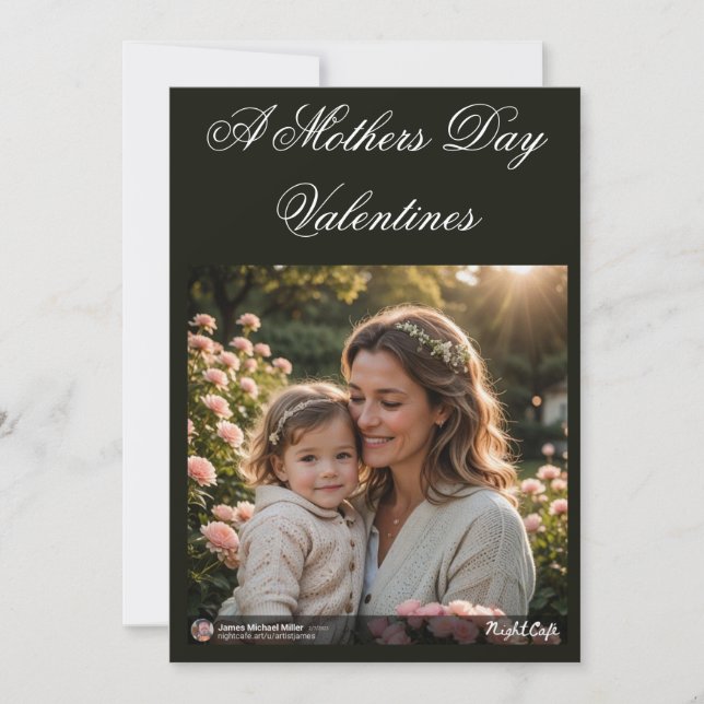 Cartão De Agradecimento Amo-Te Cartaz Por James Michael Miller (Frente)