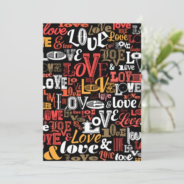 Cartão De Agradecimento Amor 2 (Em pé/Frente)