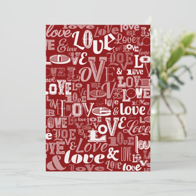 Cartão De Agradecimento Amor 5 (Em pé/Frente)