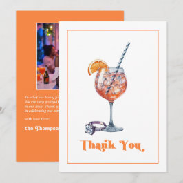 Cartão De Agradecimento Amor à Primeira Spritz Chá de Noiva Foto